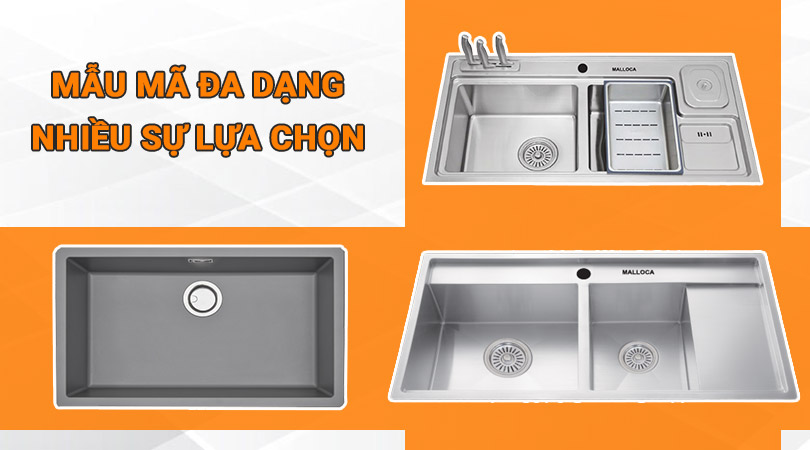 Đa dạng kích thước và giá cả